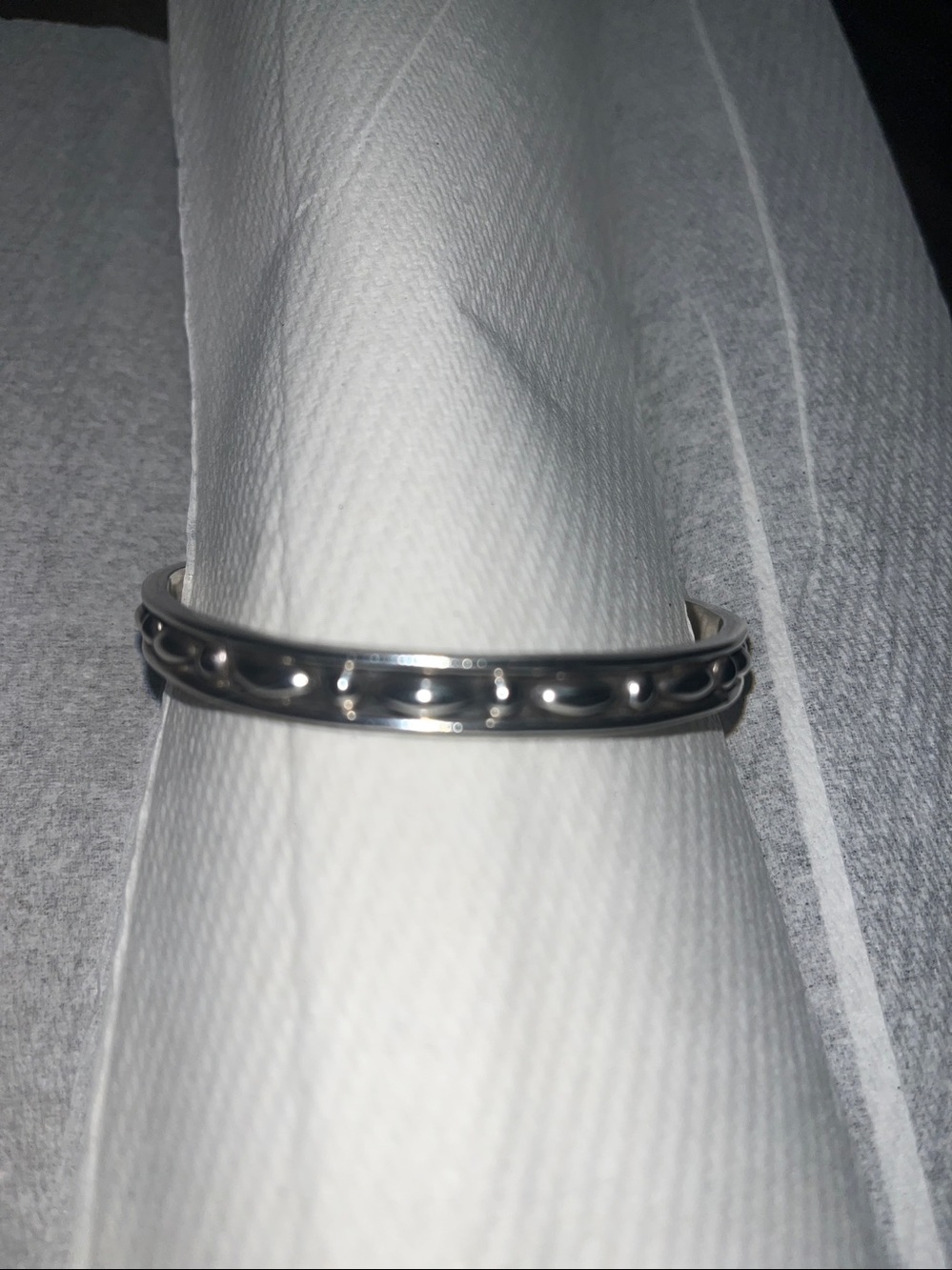 Silver Bangle Bracelet - Authentic Sterling Taxaco Piece